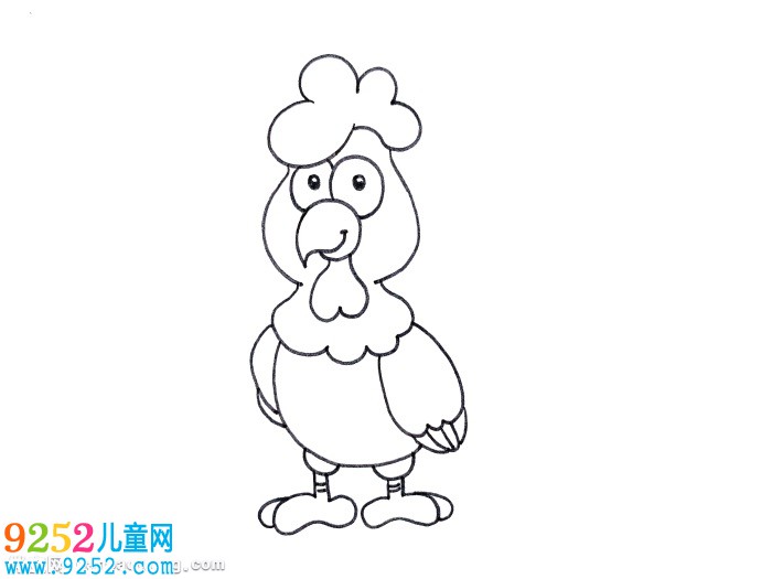 公雞怎么畫(huà)簡(jiǎn)單又漂亮