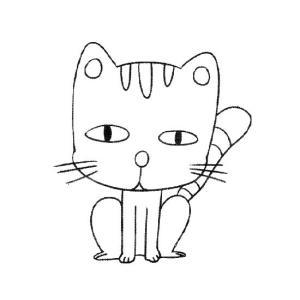 可愛小貓<a href=http://www.inspiredelm.com/ertonghua/ target=_blank class=infotextkey>兒童畫</a>圖片_可愛小貓兒童繪畫圖集