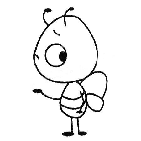飛行蜜蜂兒童<a href=http://www.inspiredelm.com/jianbihua/ target=_blank class=infotextkey>簡(jiǎn)筆畫(huà)</a>圖片_蜜蜂兒童繪畫(huà)作品圖集