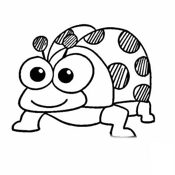 七星瓢蟲<a href=http://www.inspiredelm.com/jianbihua/ target=_blank class=infotextkey>簡筆畫</a>圖片_七星瓢蟲兒童繪畫圖集