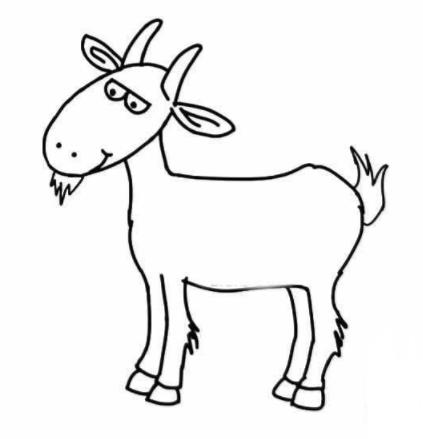 可愛(ài)的山羊兒童畫(huà)圖片_可愛(ài)的山羊兒童繪畫(huà)圖集