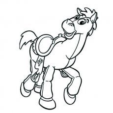 可愛動物馬兒兒童畫圖片_馬兒兒童繪畫圖集