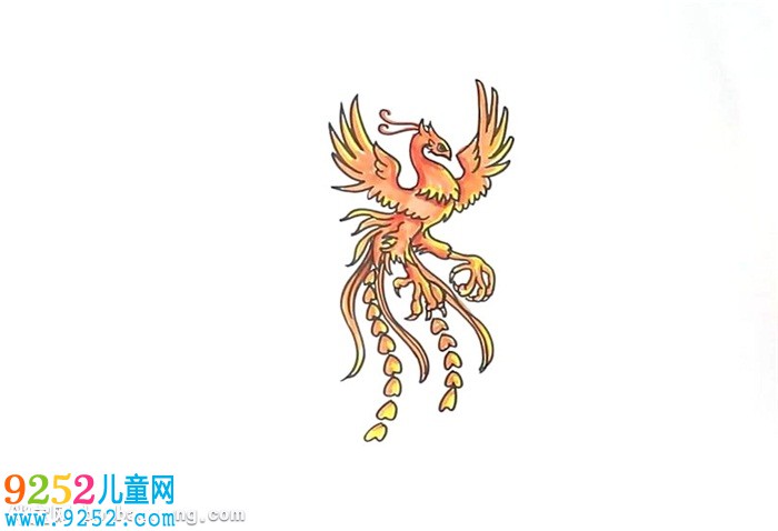 小學(xué)生怎樣畫鳳凰