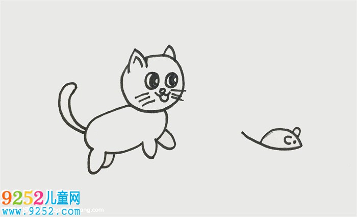 貓和老鼠怎么畫