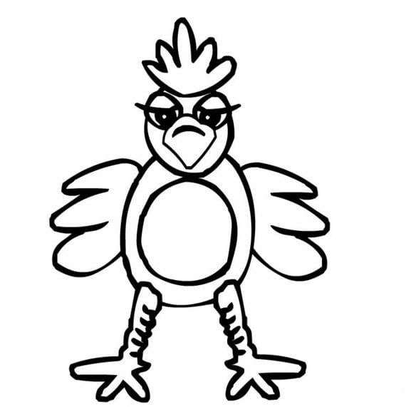 憤怒的大公雞<a href=http://www.inspiredelm.com/jianbihua/ target=_blank class=infotextkey>簡(jiǎn)筆畫</a>圖片_憤怒的大公雞兒童繪畫圖集
