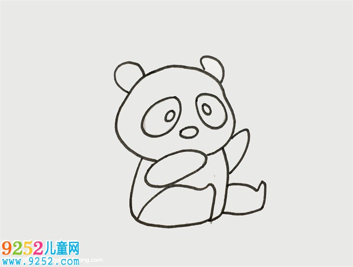 熊貓和竹子的畫(huà)