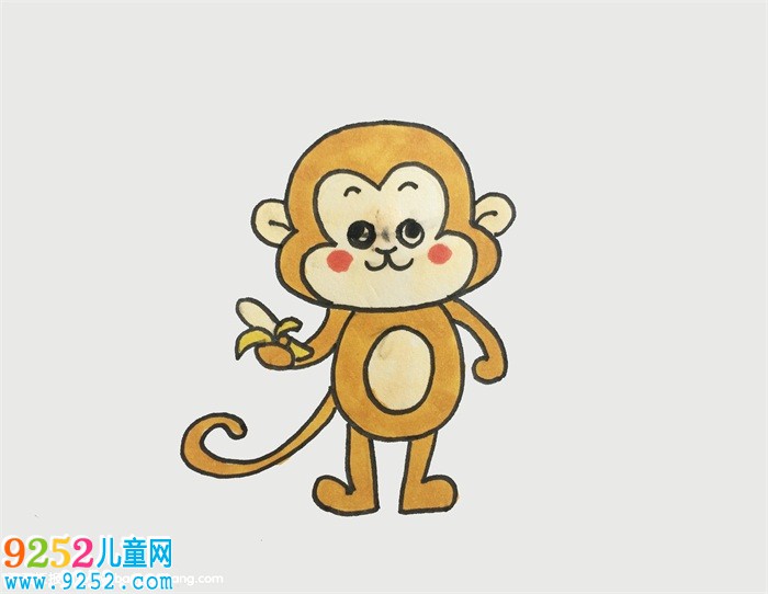 小猴子怎么畫(huà)簡(jiǎn)單漂亮