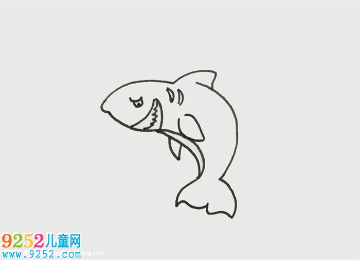 巨齒鯊的畫法