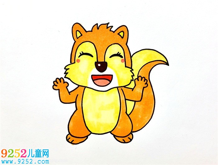 小松鼠怎么畫一步一步