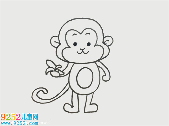 小猴子怎么畫(huà)簡(jiǎn)單漂亮