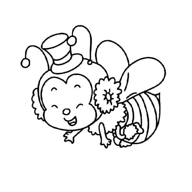 微笑小蜜蜂<a href=http://www.inspiredelm.com/ertonghua/ target=_blank class=infotextkey>兒童畫</a>圖片_微笑小蜜蜂兒童繪畫圖集