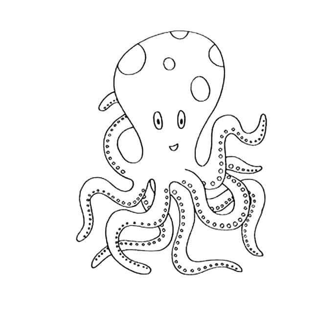 聰明的章魚兒童<a href=http://www.inspiredelm.com/jianbihua/ target=_blank class=infotextkey>簡筆畫</a>圖片_章魚兒童繪畫作品圖集