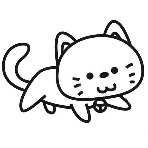 卡通小貓<a href=http://www.inspiredelm.com/ertonghua/ target=_blank class=infotextkey>兒童畫</a>圖片_卡通小貓兒童繪畫圖集