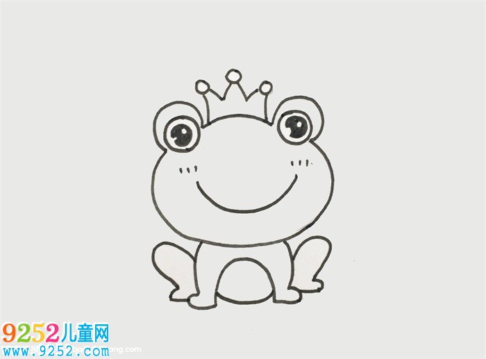 簡筆青蛙的畫法