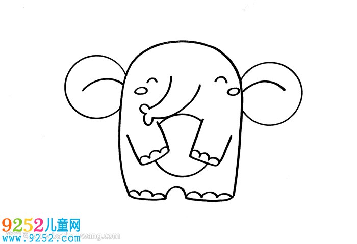 用數(shù)字9畫(huà)大象怎么畫(huà)