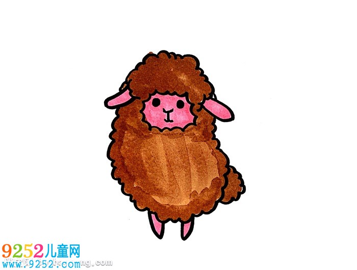 羊駝怎么畫