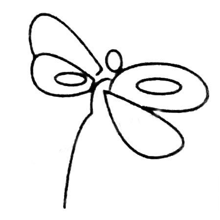 飛行的蜻蜓兒童<a href=http://www.inspiredelm.com/jianbihua/ target=_blank class=infotextkey>簡筆畫</a>圖片_蜻蜓兒童繪畫作品圖集