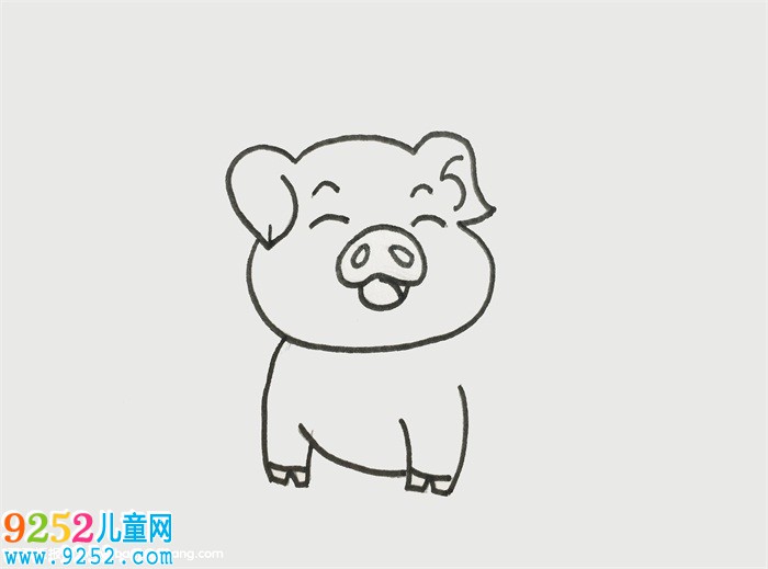 怎樣畫豬