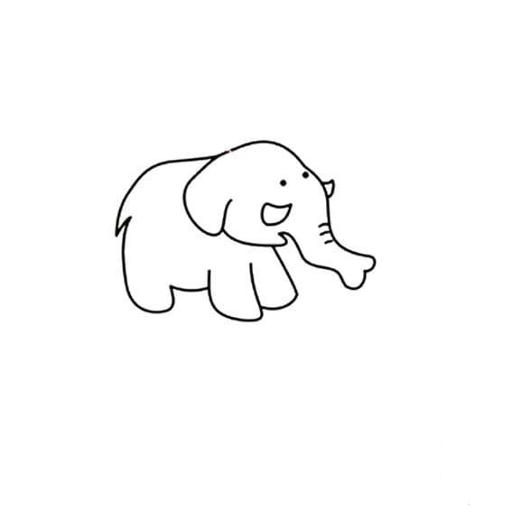 靈性的大象<a href=http://www.inspiredelm.com/jianbihua/ target=_blank class=infotextkey>簡(jiǎn)筆畫(huà)</a>圖片_靈性的大象兒童繪畫(huà)圖集