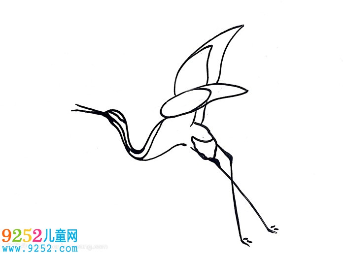 仙鶴怎么畫