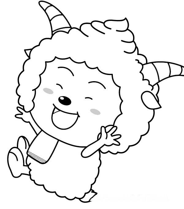 懶羊羊的簡筆畫作品欣賞