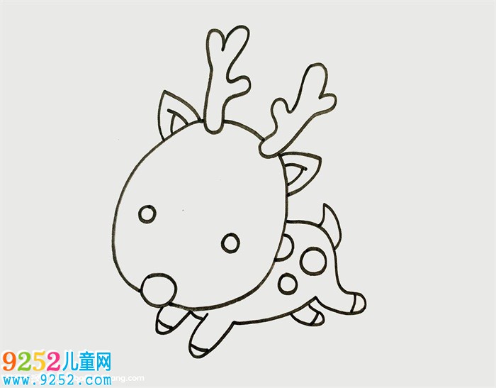 麋鹿怎么畫
