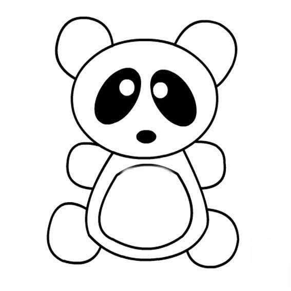 熊貓吃竹子<a href=http://www.inspiredelm.com/ertonghua/ target=_blank class=infotextkey>兒童畫</a>圖片_熊貓吃竹兒童繪畫圖