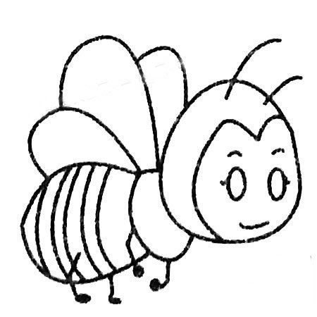 飛行蜜蜂兒童<a href=http://www.inspiredelm.com/jianbihua/ target=_blank class=infotextkey>簡(jiǎn)筆畫(huà)</a>圖片_蜜蜂兒童繪畫(huà)作品圖集