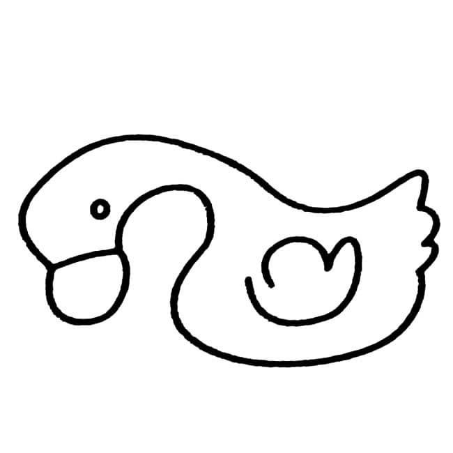 小鴨子的<a href=http://www.inspiredelm.com/jianbihua/ target=_blank class=infotextkey>簡(jiǎn)筆畫</a>圖片_鴨子兒童繪畫作品圖集