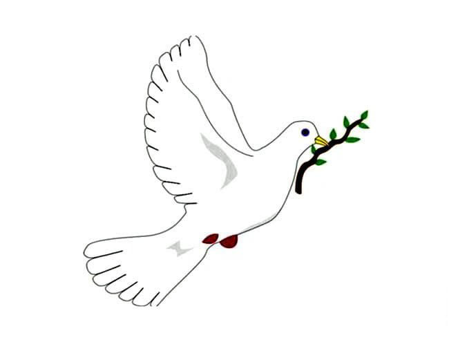飛行鴿子兒童<a href=http://www.inspiredelm.com/jianbihua/ target=_blank class=infotextkey>簡筆畫</a>圖片_鴿子兒童繪畫作品圖集