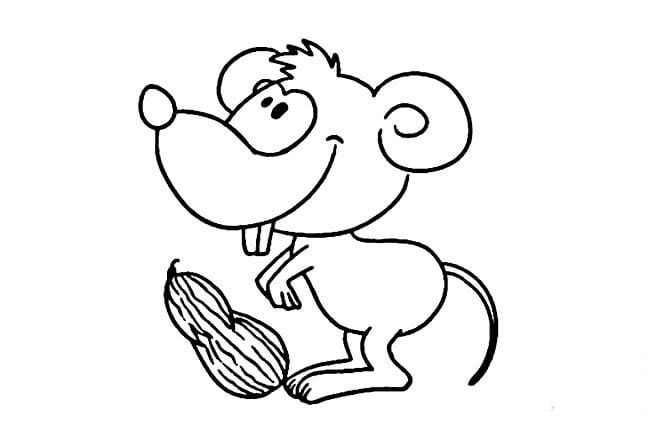 卡通小老鼠兒童<a href=http://www.inspiredelm.com/jianbihua/ target=_blank class=infotextkey>簡(jiǎn)筆畫(huà)</a>圖片_老鼠兒童繪畫(huà)作品圖集