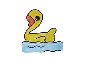用數(shù)字2畫小鴨子怎么畫？