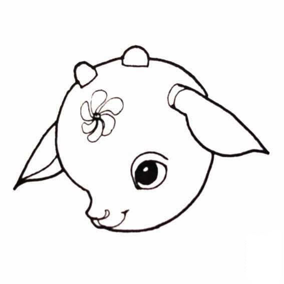 卡通小羊<a href=http://www.inspiredelm.com/ertonghua/ target=_blank class=infotextkey>兒童畫(huà)</a>圖片_卡通小羊兒童繪畫(huà)圖集