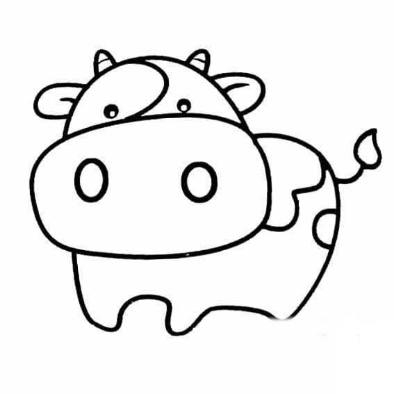 卡通牛<a href=http://www.inspiredelm.com/ertonghua/ target=_blank class=infotextkey>兒童畫</a>圖片_卡通牛兒童繪畫圖集