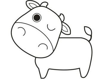 卡通牛<a href=http://www.inspiredelm.com/ertonghua/ target=_blank class=infotextkey>兒童畫</a>圖片_卡通牛兒童繪畫圖集