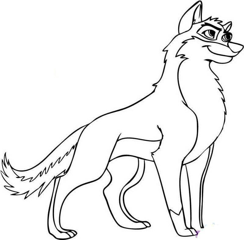 兇猛的狼<a href=http://www.inspiredelm.com/ertonghua/ target=_blank class=infotextkey>兒童畫</a>圖片_兇猛的狼兒童繪畫圖集