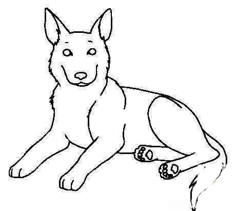 兇猛的狼<a href=http://www.inspiredelm.com/ertonghua/ target=_blank class=infotextkey>兒童畫</a>圖片_兇猛的狼兒童繪畫圖集