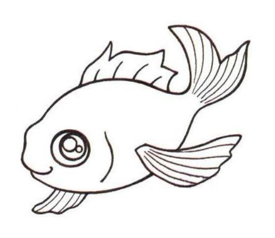 美麗的金魚兒童簡筆畫圖片_金魚兒童繪畫作品圖集