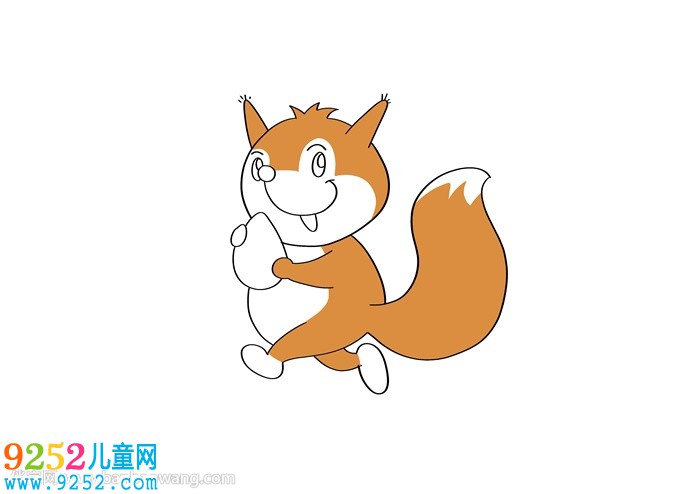 小松鼠怎么畫