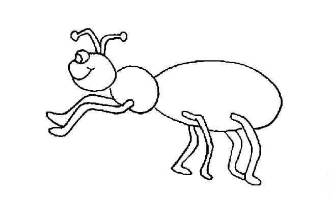 螞蟻搬食物兒童<a href=http://www.inspiredelm.com/jianbihua/ target=_blank class=infotextkey>簡筆畫</a>圖片_螞蟻兒童繪畫作品圖集