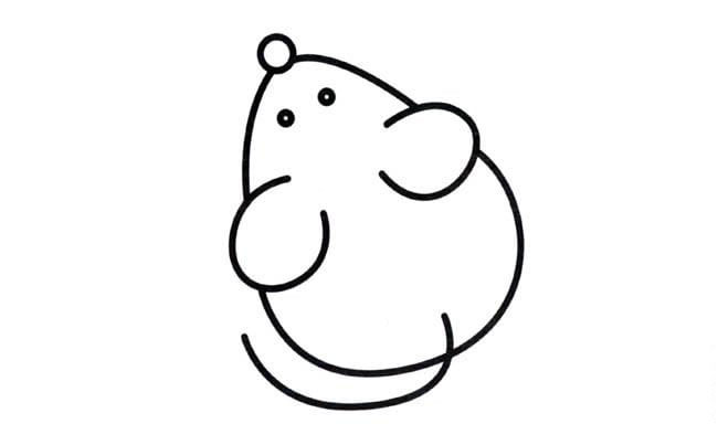 卡通小老鼠兒童<a href=http://www.inspiredelm.com/jianbihua/ target=_blank class=infotextkey>簡(jiǎn)筆畫(huà)</a>圖片_老鼠兒童繪畫(huà)作品圖集