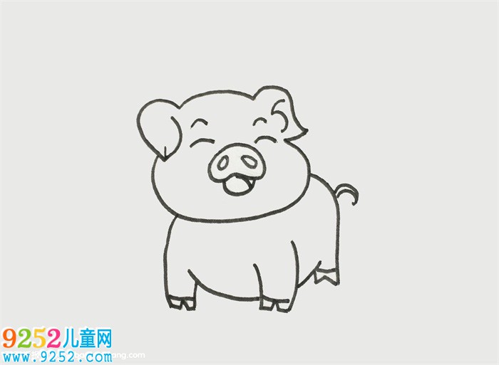 怎樣畫豬