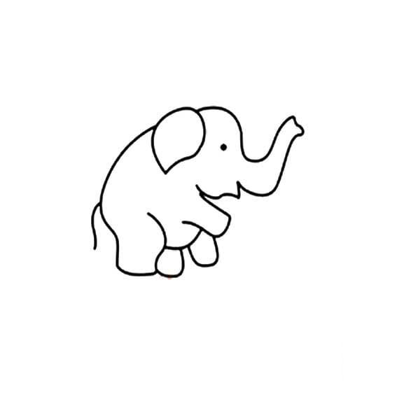 靈性的大象<a href=http://www.inspiredelm.com/jianbihua/ target=_blank class=infotextkey>簡(jiǎn)筆畫(huà)</a>圖片_靈性的大象兒童繪畫(huà)圖集