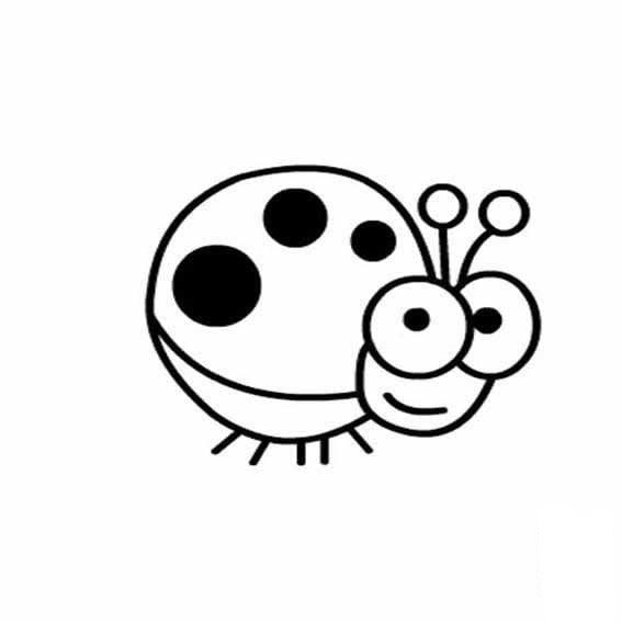 七星瓢蟲<a href=http://www.inspiredelm.com/jianbihua/ target=_blank class=infotextkey>簡筆畫</a>圖片_七星瓢蟲兒童繪畫圖集