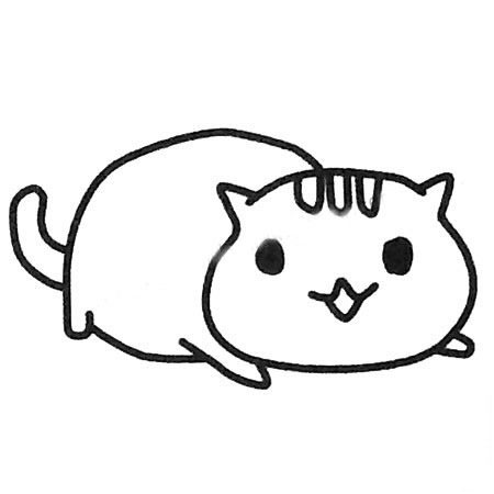 可愛的小貓<a href=http://www.inspiredelm.com/ertonghua/ target=_blank class=infotextkey>兒童畫</a>圖片_可愛的小貓兒童繪畫圖集
