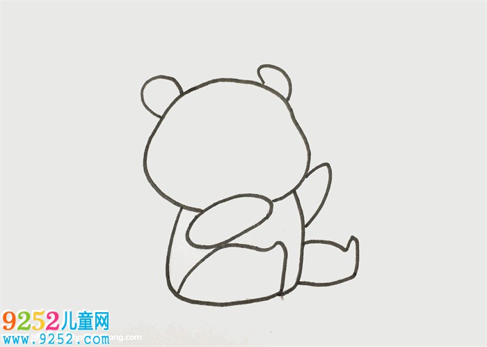 熊貓和竹子的畫(huà)