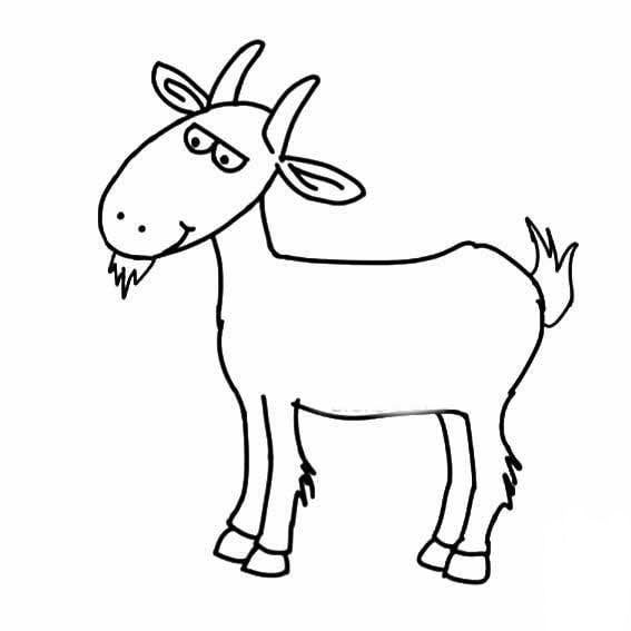 可愛(ài)的山羊<a href=http://www.inspiredelm.com/ertonghua/ target=_blank class=infotextkey>兒童畫(huà)</a>圖片_可愛(ài)的山羊兒童繪畫(huà)圖集