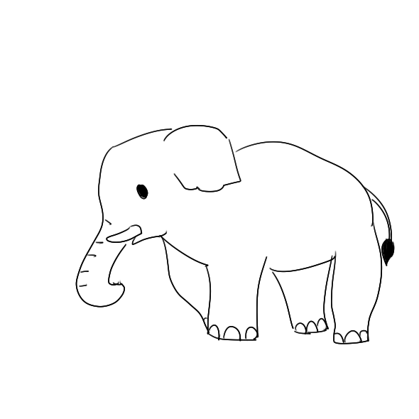 動(dòng)物園里的大象要怎么畫 大象簡筆畫圖解教學(xué)步驟