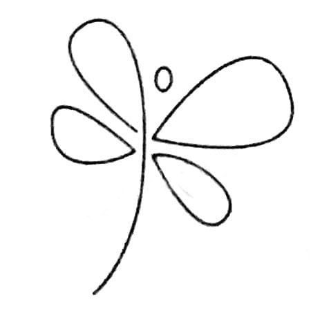 飛行的昆蟲蜻蜓兒童<a href=http://www.inspiredelm.com/jianbihua/ target=_blank class=infotextkey>簡筆畫</a>圖片_蜻蜓兒童繪畫作品圖集