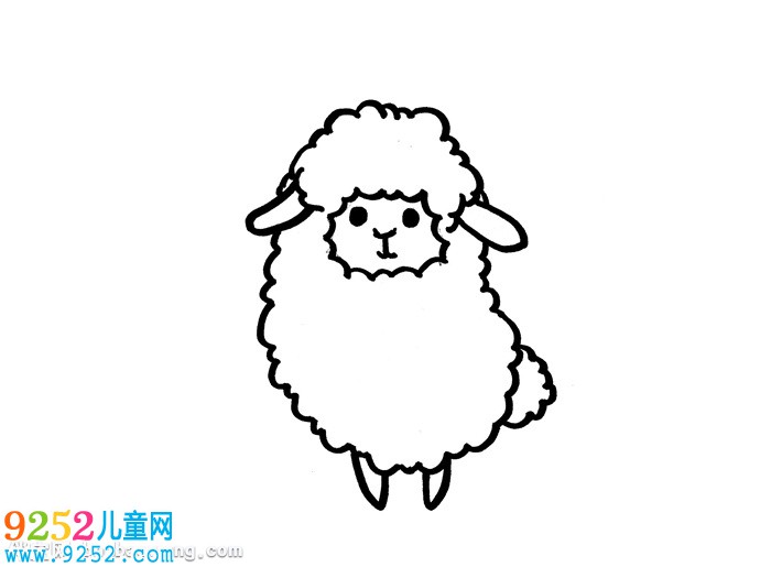 羊駝怎么畫
